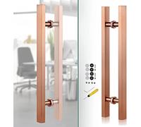 Sliding Barn Door Handle Elegant Glass Door Handle 20/24/ 40/59/ 71 Inch,Rose d Push/Sliding Barn Door Pull Bar Metal Grab Pole,Pantry Gate Replacement Hardware (Length 150cm(59inch))