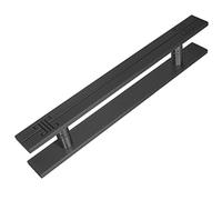 Sliding Barn Door Handle Pull, Modern Glass H Shaped Door Pull Bar for Interior and Exterior Use, Perfect for Showers, Hotels, and Shopping Malls