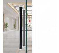 Sliding Barn Door Handle,Single-Side Glass Door Handlesets,Heavy Duty Stainless Steel Push and Pull Shower Door Handle,Matte Black/White(C-600mm)