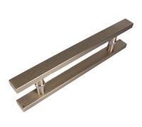 Sliding Barn Door Handle Steel Door Handles Barn Door Pull Handle,Hotel Glass Door Handle Pull Two-Side Design Pull Push Handle,16/24/32/47 Inches High (Style1 80cm Lengt