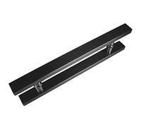 Sliding Barn Door Handle Steel Door Handles Barn Door Pull Handle,Hotel Glass Door Handle Pull Two-Side Design Pull Push Handle,16/24/32/47 Inches High (Style4 60cm Lengt