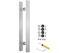 Sliding Barn Door Handles - Double Sided Pull with Anti-Rust Design for Easy Installation on Office and Glass Doors