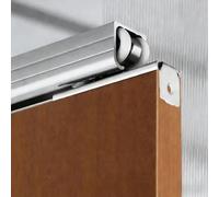 Sliding Barn Door Hardware Kit 4ft 5ft 6ft 8ft, Cuttable Pocket Door Track & Roller Systems, Single Door Rail for Bathroom Laundry Room Pantry(Silver,6ft (1.8m))