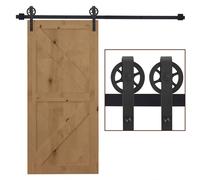 Sliding Barn Door Hardware Kit,6.6 Ft