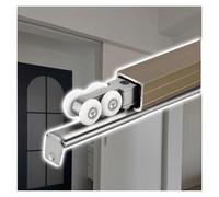 Sliding Barn Door KitAluminum Track & Rollers Top Hung Wall Mounted Hardware Easy Install for Single Doors Replacement Rail System for Home Decor & Stylish