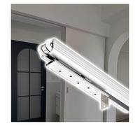 Sliding Barn Door KitSingle Aluminum Track & Rollers Top Hung Wall Mounted Hardware Replacement Rail for Easy Installation Perfect for Home Décor and Space Saving Solutions