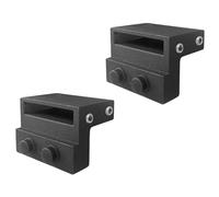 Sliding Barn Door Limit Device Sliding Door Rail Roller Stoppers Hardware Accessories with Wrench for Flat Track (1 Pair)