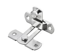 Sliding Barn Door Lock - Secure Door Bolt, 90-Degree Sliding Lock | Stainless Steel Locking Mechanism with Screws for Pet Barns, Gardens, Bathrooms, Window, Outdoor Areas, and Garages