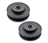 Sliding Barn Door Rollers Heavy Duty Nylon Door Track Wheels with U Groove Pulley for Cabinet Sliding Door Hardware and Quiet Smooth Operation,