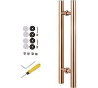 Sliding Barn Door Shower Door Door Pull Handle Stainless Steel with Fittings, Modern Double-Sided Round Gate Handle for Shower Sliding Door & External Glass Door, Kitchen Cabinet Door Knocke