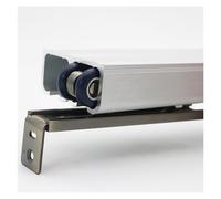Sliding Barn Door Track Hardware Kit for 2 Doors, Ceiling Mount Bypassing System with Cuttable Rails, Complete Set for Easy Installation (630cm)