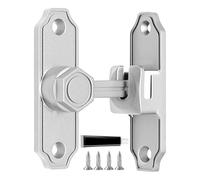 Sliding Barn Door Vertre - Heavy Duty 3.15 Inch Security Lock for Entries, Heavy Duty Hook Bolt with Safety Screws, Garage Door Slide Lock P