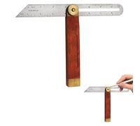 Sliding Bevel, Adjustable Bevel Gauge, Sliding Bevels Angle Finder 9 inch/230mm, T Bevels Blade Ruler with Hardwood Handle and Stainless Steel Blade for Carpenter Engineer Woodworking Craftsman
