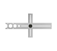 Sliding Bevel - Cutting Ruler, Tiling Tools, Foldable Ruler, Stainless Steel Tile Hole Locator Universal Adjustable Gauge, Hole Locator Tool For Ceramic, Marble Wood Glass Floor Drilling Positioning G