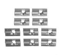 Sliding Block Aluminum With Stainless Steel Spring Ball And European M8 Thread Nut For Fitting Aluminum Profiles 40x40 And 40x80, Pivotable A13x22mm(10pcs)