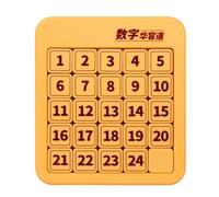 Sliding Block Puzzle, Eye Friendly Design, 2.8x2.8x1cm, Magnetic Sliding Number Puzzle, ABS Brain Teasers Toy, Easy To Use, For Adults Boys Kids Home Travel Camping School Birthday