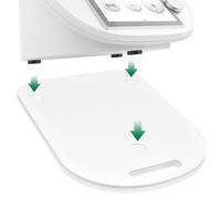 Sliding board for Thermomix TM6 & TM5, effortless movement without damaging the scales, stable stand thanks to vibration damping, Thermomix sliding board with handle, Thermomix accessories