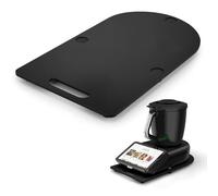 Sliding Board for Thermomix TM7, Acrylic Slider Support Mat, Effortless Movement the Mixer, Accessoire TM7 to Protect Kitchen Countertop and Easy to Clean, Black (Black)