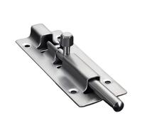Sliding Bolt Lock,Snap-on Sliding,2 Pc Long Silver Stainless Steel Door Latch Lock Barrel Bolt Hasp Gate Safety(12 inch)