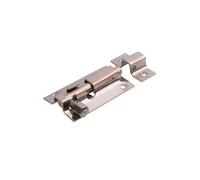 Sliding Bolt Lock,Snap-on Sliding,2 Pcs 1.5/2/3/4 Inch Long Silver Stainless Steel Door Bolts Latch Solid Bolt Hasp Staple Safety Lock Hardware(Red Bronze,2 inch)