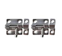 Sliding Bolt Lock,Snap-on Sliding,2 PCS Door Latch Bolt Hasp Garden Gate Safety Lock Wooden Hardware Accessories for Bathroom(Silver)