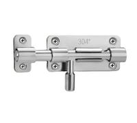 Sliding Bolt Lock,Snap-on Sliding,2 Pcs Stainless Steel Door Latch Solid Bolts Hasp Home Hardware Gate Safety Toilet Lock