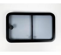 Sliding Camper Van Window - Black Frame & Lightly Tinted Glass, Perfect for Campervan, Motorhome & Caravan Conversions (500mm x 300mm)