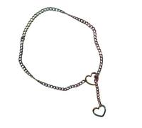 Sliding Chain Choker Necklace - Handmade Necklace Jewelry for Women | Link Chain Choker Necklace Adjustable Heart Lock Accessories, Se référer au descriptif, Refer to description