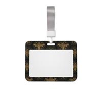 Sliding Chest Bees and Honeycomb Badge Protective Case, Id Card Information Protective Case, Suit for Offices, Conference Rooms, Schools, Etc.