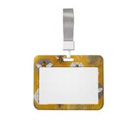 Sliding Chest Bees and Honeycomb Badge Protective Case, Id Card Information Protective Case, Suit for Offices, Conference Rooms, Schools, Etc.