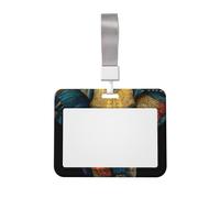 Sliding Chest Colorful Elephant Badge Protective Case, Id Card Information Protective Case, Suit for Offices, Conference Rooms, Schools, Etc.