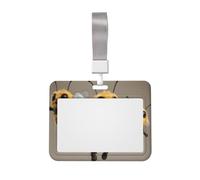 Sliding Chest Funny Bees Badge Protective Case, Id Card Information Protective Case, Suit for Offices, Conference Rooms, Schools, Etc.