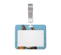 Sliding Chest Funny Squirrel Badge Protective Case, Id Card Information Protective Case, Suit for Offices, Conference Rooms, Schools, Etc.