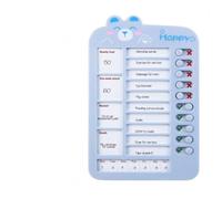 Sliding Chore Chart and Study Checklist Learning Planner Board | ABS Visual Schedule Learning Planner With 13 Blank Planning Pages. Effective Kids' Chore Chart To Improve Time Management And