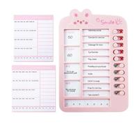 Sliding Chore Chart - Cartoon Checklist Reward Chart For Children, Dry Erase Learning Planner Time Management Board, Kids Responsibility Routine Tracker, Magnetic Chore Charts For Boys Girls