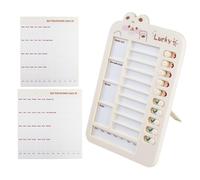 Sliding Chore Chart - Children Study Visual Planner, Routine Scheduling Board for Boys Girls, School Starting Day and Birthday Gift, Learning Tool for Daily Tasks, Easy-to-Use Sliding Task Organizer