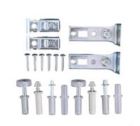 Sliding Closet Door Repair Kit 10x8cm Lightweight | 10x8x4cm compact size, silvery color, fits standard closets, lightweight under 0.46lbs, easy storage