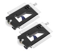 Sliding Closet Door Rollers Replacement, 29mm Wardrobe Bottom Wheels | Thickened Aluminium Alloy Hardware, Exposed Mounting Design, Precision Movement, Sag Prevention, for Cabinet and Glass Doors