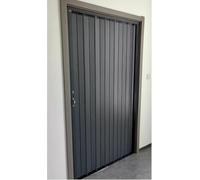 Sliding Closet Door with Aluminum Frame, Space-Saving Solution for Doorways and Small Areas, Easy Installation Temporary Room Divider