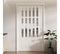 Sliding Concertina Door - Clear PVC Plastic Internal Panel Divider, 12mm Thick, 152x178cm