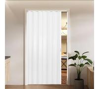 Sliding Concertina Door - Clear PVC Plastic Internal Panel Divider, 12mm Thick, 152x178cm