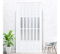 Sliding Concertina Door - Clear PVC Plastic Internal Panel Divider, 12mm Thick, 152x178cm