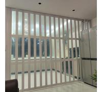 Sliding Concertina Door - Clear PVC Plastic Internal Panel Divider, 12mm Thick, 152x178cm