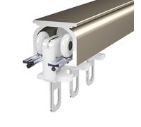 Sliding Curtain Track, Aluminium Alloy Ceiling Track For Curtains, Curtain Rail With Mute Rollers, For Curtains,Room Divider(Gold,600cm)