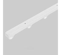 Sliding Curtain Track System for Ceilings - Ideal for Living Rooms Bathrooms & Bedrooms - Versatile White Curtain Rod for Windows RVs & Glass Doors