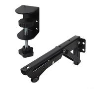 Sliding Desk Extension Plate Support Clip-on Keyboard Tray Hand Rest Bracket, Adjustable Ergonomic Workspace Organizer for Home Office Desk, Made of for Durable Steel(Small)