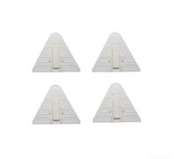 Sliding Door And Window Security Clasp ABS Plastic Child Safety Device Tool-Free Install Concealed Switch Fits 9x7x4cm Tracks 4-Pack Blue Pink White For Toddlers Preschoolers Home(white)
