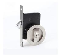 Sliding Door Bathroom Balcony Interior Kitchen Double Built-in Invisible Hook Lock 1Pcs(Have the Key 1)