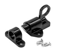 Sliding Door Bolt Lock with Pull Ring - White & Black, Secure Gate & Window Lock, Durable Door Locking Mechanism for Home Safety