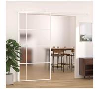 Sliding Door Clear ESG Glass Aluminium Gold 76x205 cm Slim 5mm Panel slim-frame